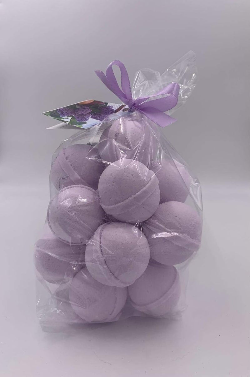 Spa Pure SpaPure FRENCH LILAC Bath Bombs 14 Bath Fizzies with Shea Butter Ultra Moisturizing 12 Oz Great for Dry Skin French Lilac FBA - Image 2