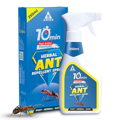 Amish Ant Repellent Spray 250ml for Home & Kitchen | Herbal Organic Indoor Outdoor | Pet Safe, Safe for Dogs | Eco Friendly Remover for Home, Plants | 10 minutes Formula| Repellent Spray - Image 1