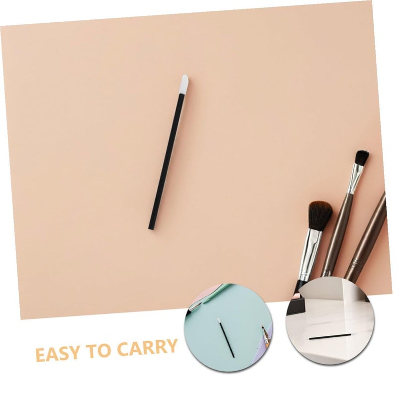 Ciieeo 300pcs Disposable Mini Lip Brush Applicators Soft Bristles Portable Lipstick and Lip Gloss Applicator Wands Travel Makeup Tools for Gentle Care - Image 3