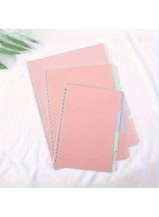 8 Pcs A5 Plastic Binder Index Dividers Multicolor Page Protectors With Tabs - Image 4