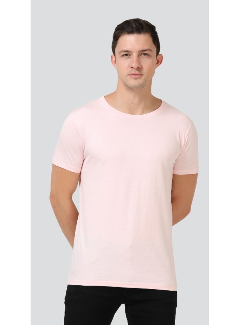 Pink Ecovibe Round Neck T-Shirt