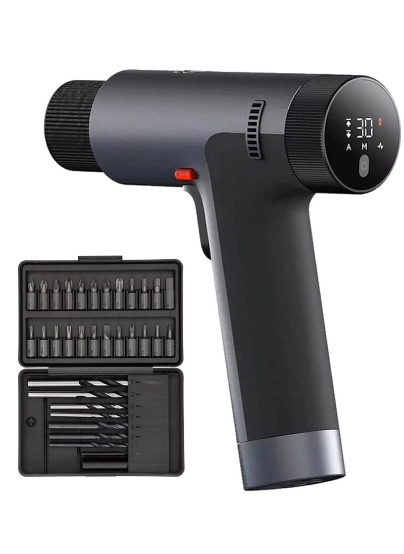 Xiaomi - MIJIA 12V Max Brushless Cordless Drill,30nm Powerful Torque,30-speed Precision Control,3 Operating Modes,Smart Display-Black - Image 1
