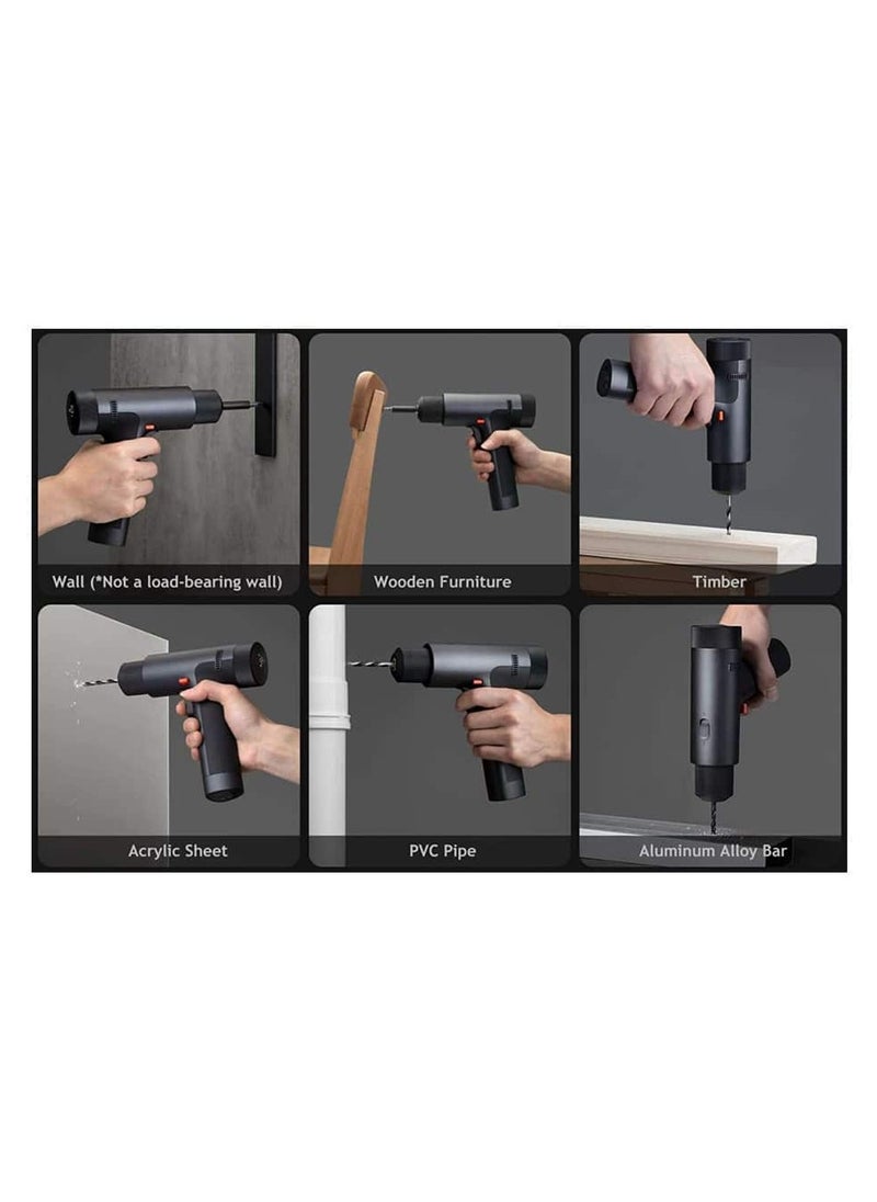 Xiaomi - MIJIA 12V Max Brushless Cordless Drill,30nm Powerful Torque,30-speed Precision Control,3 Operating Modes,Smart Display-Black - Image 1