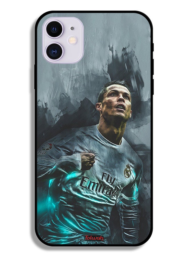 Tolwak Apple iPhone 11 Protective Case Cristiano Ronaldo Art - Image 2