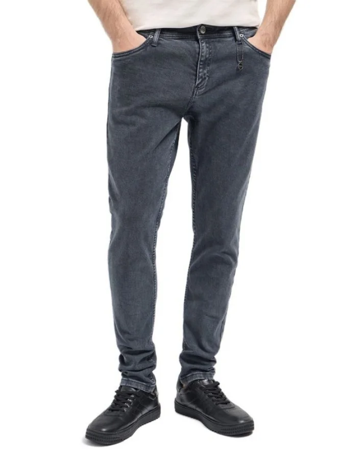 THE BEAR HOUSE Men's Stylish Blue Jeans with Comfortable Stretch and Skinny Fit Classic Comfort With Modern Style, Perfect For Everyday Casual Looks And Effortless Streetwear Vibes