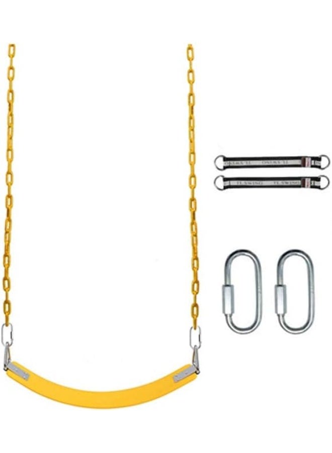 Rainbow Toys Swings Seats Garden Games Children Swing Seat, EVA Soft Board Swing Children's Swing Kindergarten Swing, 4 Bright Colors Playground Swing Set (Color : C) - Image 1