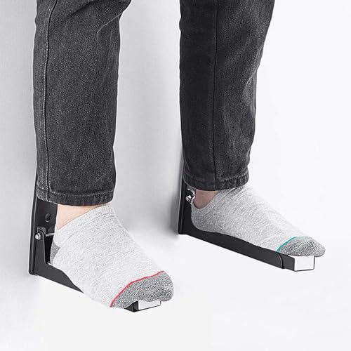 Eeghurt 304 Stainless Steel Sturdy Microwave Shelf Bracket Wall Mount Kit Foldable Stretch Wall Mounted Rack Shelf Oven Stand Shelf Rack 2Piece with Screws, 200X220mm 8X8.5Inch, Black - Image 5