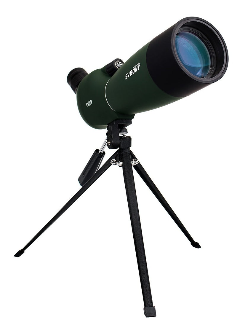SVBONY - SVBONY SV28 Spotting Scopes with Tripod for Birding 25-75x70mm Angled Range Scope IP65 Waterproof with Phone Adapter for Hunting,Travel,Camping,Wildlife Viewing Soft Case - Image 1