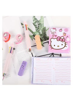 Back to School Supplies for Teen Girls, Pink Cat Stationery Set, Kawaii Stationary Set Back to School Gifts for Students First Day of School Birthday (Color and Patterns Random)