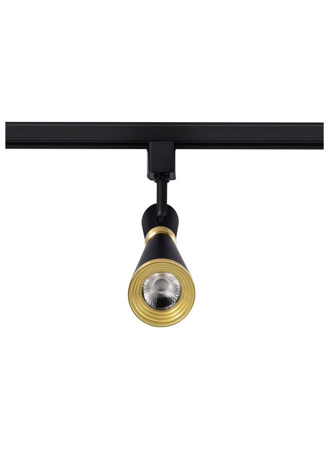 نوفو رأس إضاءة Nuvo TH643 LED بقوة 12 واط، مثبت على مسار خلفي، شعاع بزاوية 36 درجة، أسود ونحاسي مصقول - Image 3
