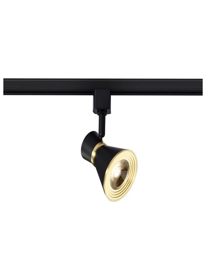 نوفو رأس إضاءة Nuvo TH643 LED بقوة 12 واط، مثبت على مسار خلفي، شعاع بزاوية 36 درجة، أسود ونحاسي مصقول - Image 1