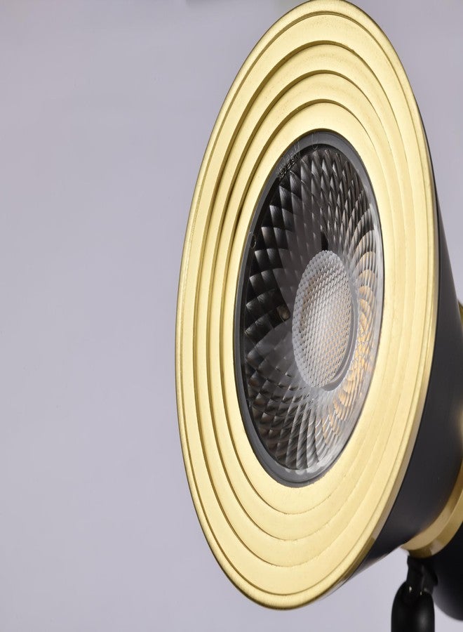 نوفو رأس إضاءة Nuvo TH643 LED بقوة 12 واط، مثبت على مسار خلفي، شعاع بزاوية 36 درجة، أسود ونحاسي مصقول - Image 4