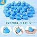 Hungdao 48 Pcs 2 Inch Mini Rubber Ducks for Kids Children Party Favors Bulk Bath Ducks Summer Pool Floating Toys Rubber Duckies Birthday Gifts for Boys Girls Baby Shower SuppliesBlue - Image 4