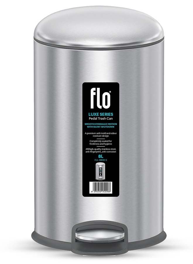 سلة مهملات - لوكس ستيل مطفي 8 لتر