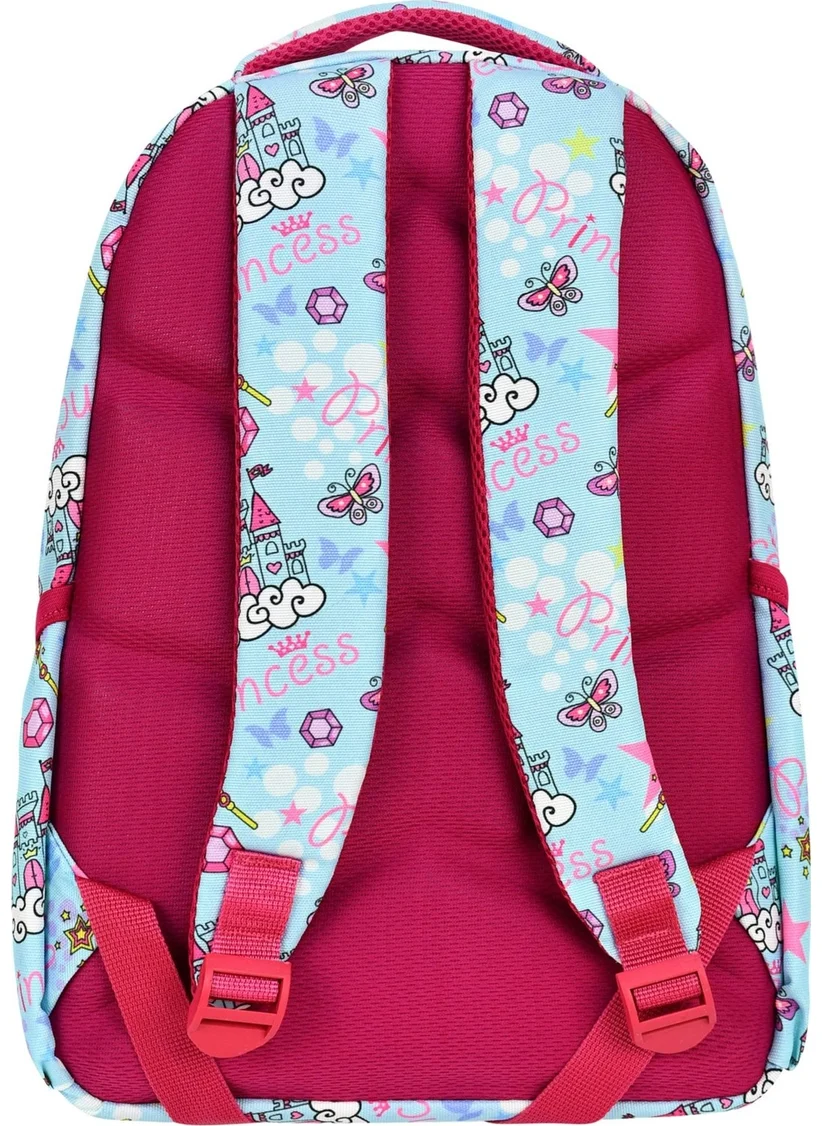 Çantaland 3-Pack Primary School Frozen Patterned, Girls Lunch Box and Pencil Case School Bag