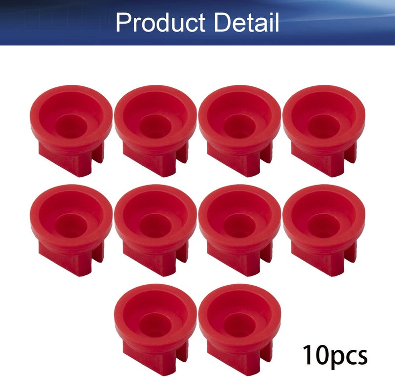 Yinpecly 10pcs Plastic Nozzle 110 Degree Flat Fan Spray Tip for Industrial Agricultural Landscaping Cleaner Applications Red Tone - Image 4