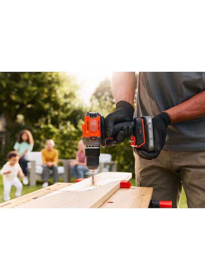 BLACK+DECKER 18V Powerconnect Cordless Hammer Drill (With 2.0Ah State Of Charge Battery and 1A Charger)  - Image 3
