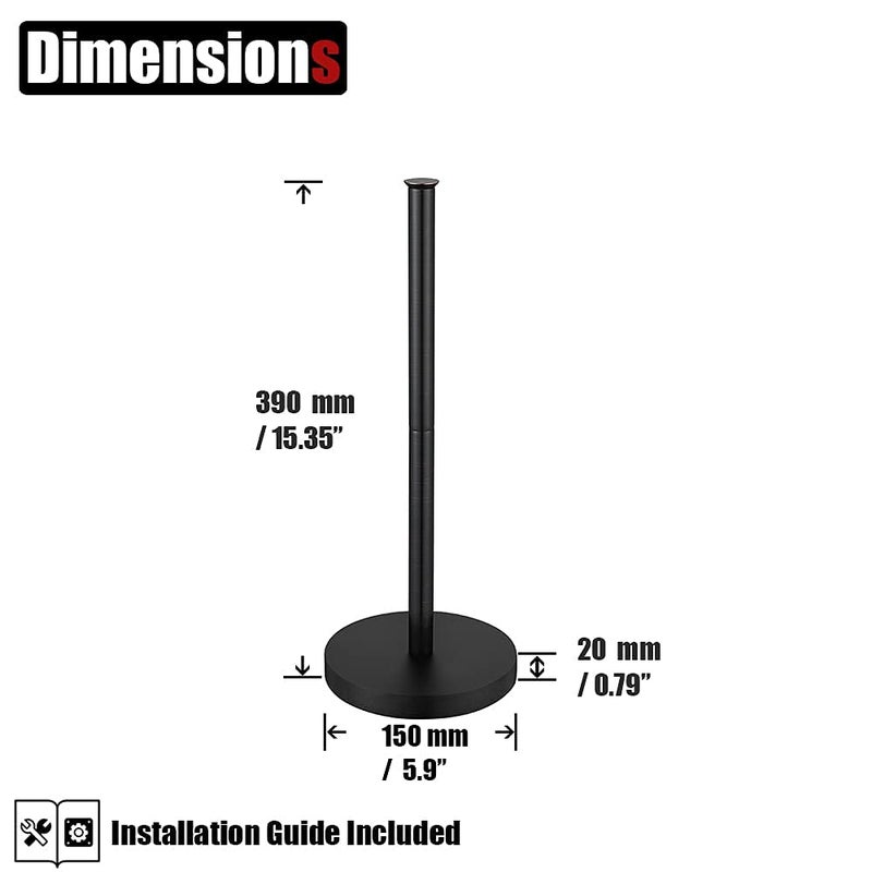 JQK Toilet Paper Storage Stand Oil Rubbed Bronze  304 Stainless Steel Thicken 0.8mm Tissue Reserve Holder Dispenser for Bathroom  ORB  TPS180-ORB - Image 2
