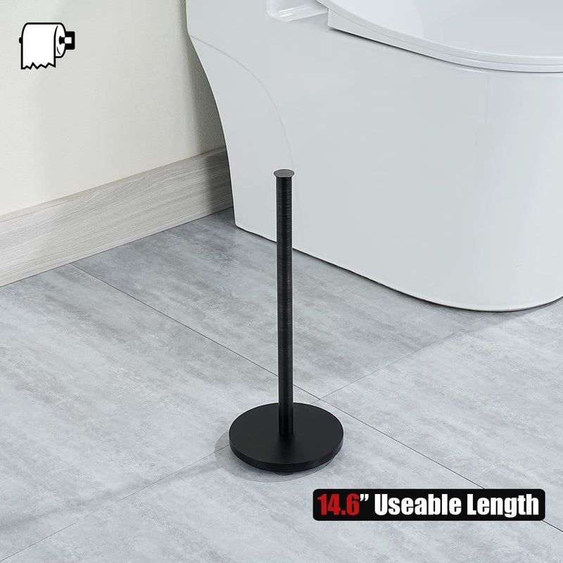 JQK Toilet Paper Storage Stand Oil Rubbed Bronze  304 Stainless Steel Thicken 0.8mm Tissue Reserve Holder Dispenser for Bathroom  ORB  TPS180-ORB - Image 5