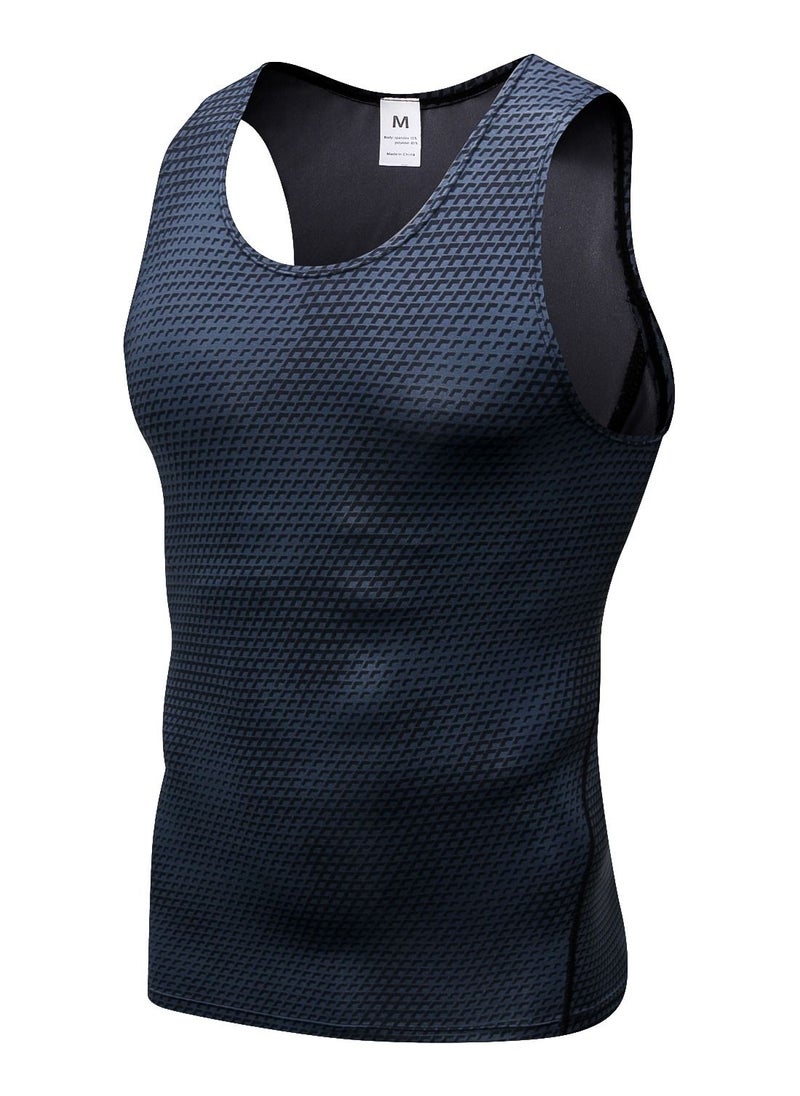 Loquat Men Quick Dry Breathable Elastic Vest Black  - Image 1