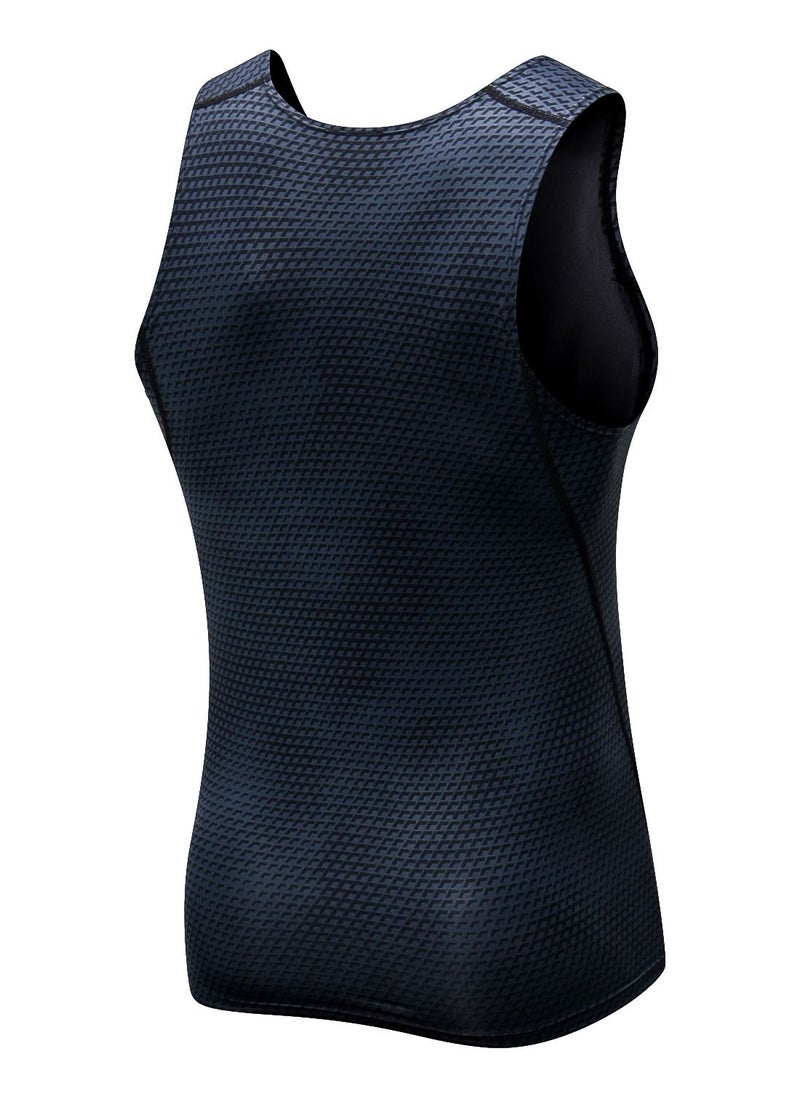 Loquat Men Quick Dry Breathable Elastic Vest Black  - Image 2