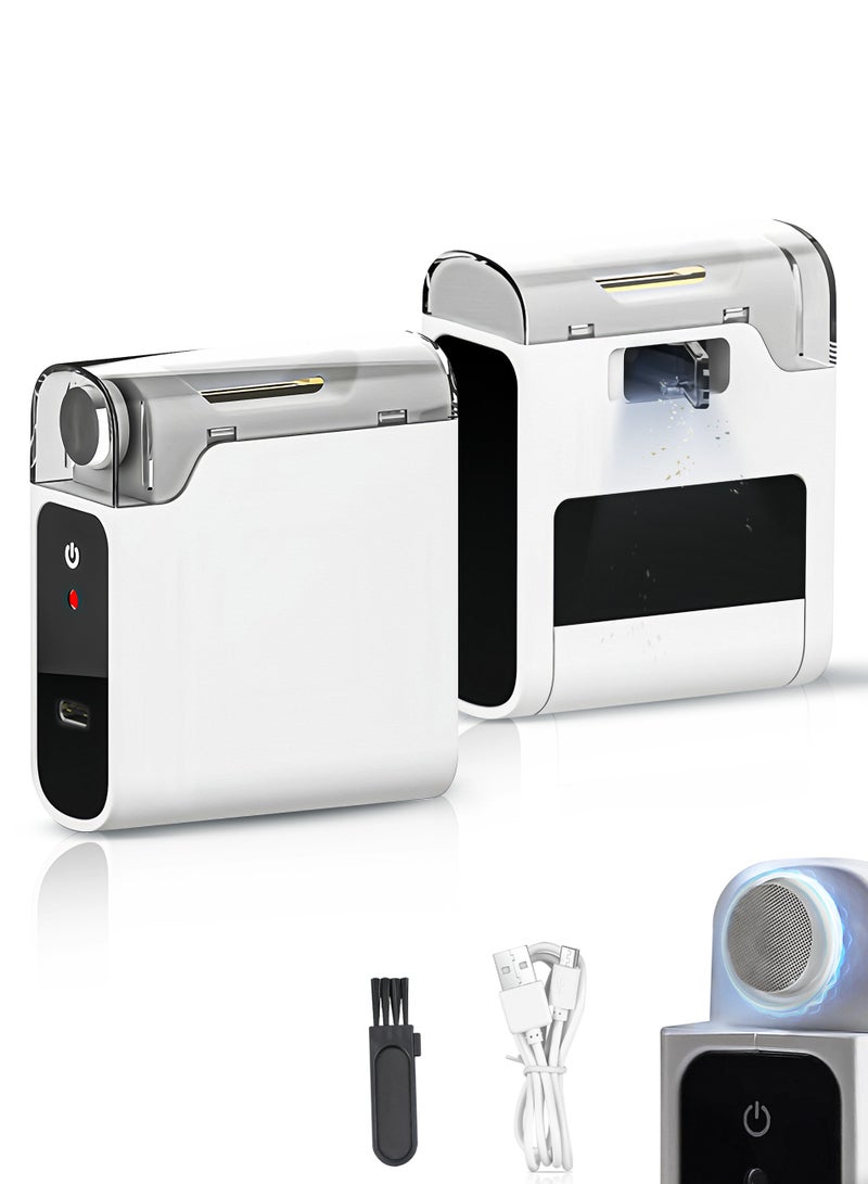 Electric Nail Clipper with Light 2-in-1 Electric Polishing Automatic Nail Clippers Fingernail Cutter and File 2 in 1 Design Rechargeable Safety Fingernail Trimmer  - Image 1