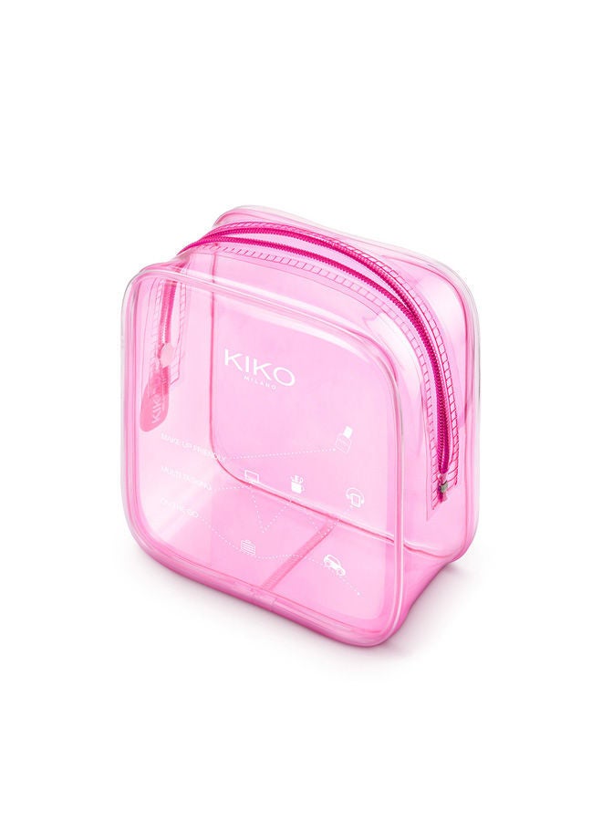 كيكو ميلانو حقيبة تجميل صغيرة شفافة بحجم 13x13.5x6.5 سم - Image 2