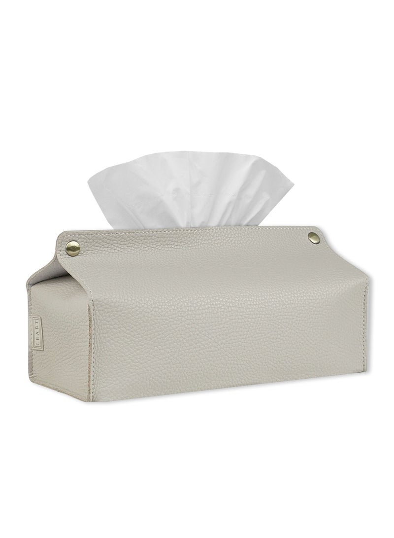 LeArt Leather Tissue Box Holder – Tissue Box Holder for Home Decorations for Living Room, Bedroom and Office | Tissue Box Cover | Car Tissue Holder | Tissue Box Cover for Car (Camel)  - Image 1