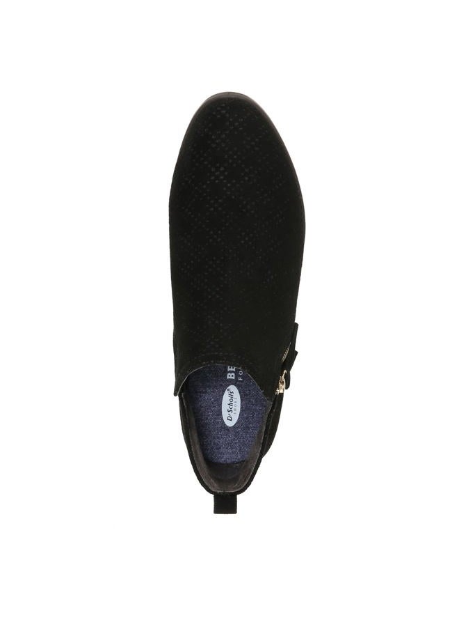 Dr.Scholl's SHOES Dr. Scholl's Womens Rate Zip Black Microfiber Perforated Booties 8 M - Image 5