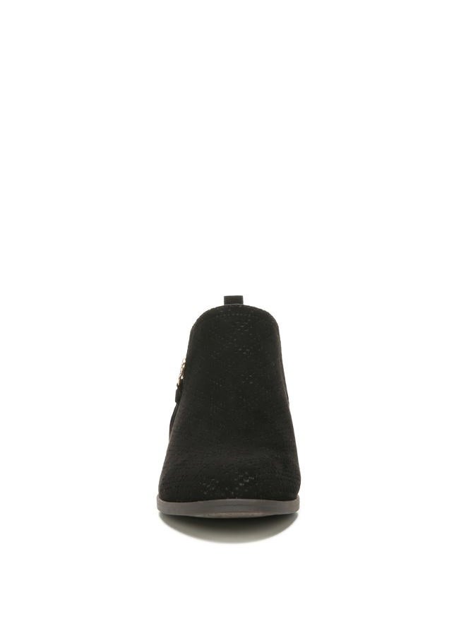 Dr.Scholl's SHOES Dr. Scholl's Womens Rate Zip Black Microfiber Perforated Booties 8 M - Image 2