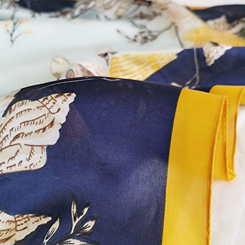 FONYVE Silk Feeling Scarf Medium Square Satin Head Wrap for Women 27.5 inches - Image 3