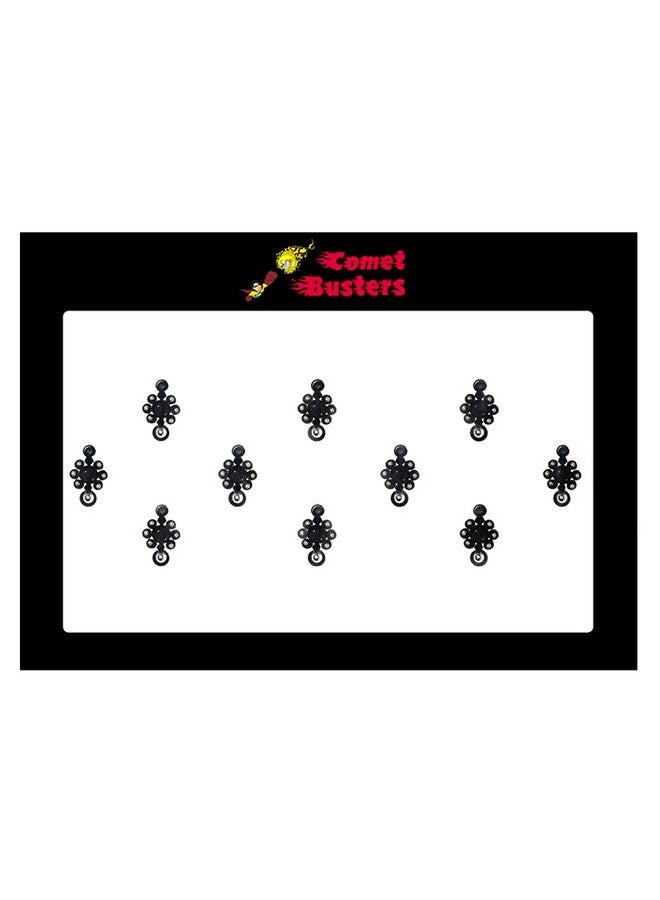 Comet Busters بندي كوميت باسترز الأسود مع الأحجار الفضية (BIN748)(10 مم) - Image 3