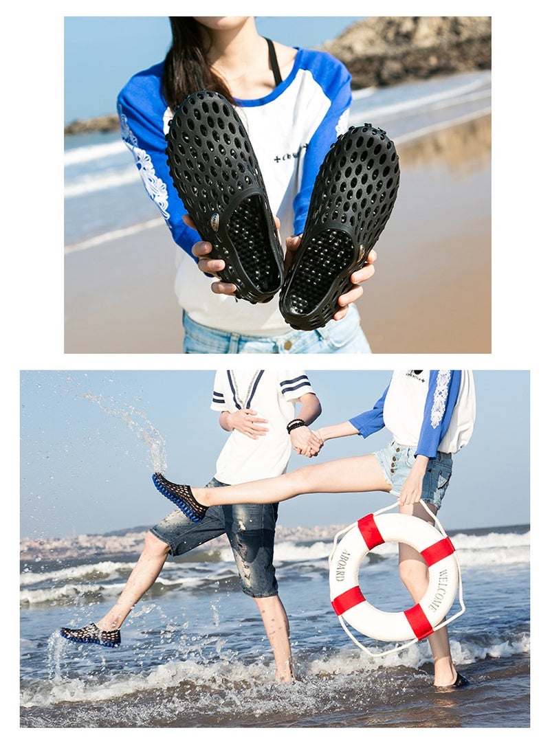 NIBEMINENT Breathable Hollow Out Sandals Men's Women's Summer Lightweight Bird's Nest Slippers Water Shoes Couple Holiday Beach Shoes  - Image 2