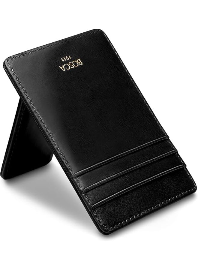 Bosca Bosca Old Leather RFID Blocking Front Pocket Wallet with Magnetic Money Clip - Leather Wallet for Men  - Image 3