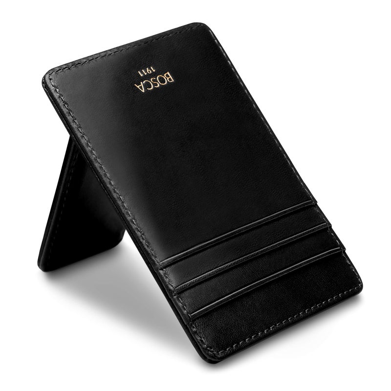 Bosca Old Leather RFID Blocking Front Pocket Wallet with Magnetic Money Clip - Leather Wallet for Men - Image 3
