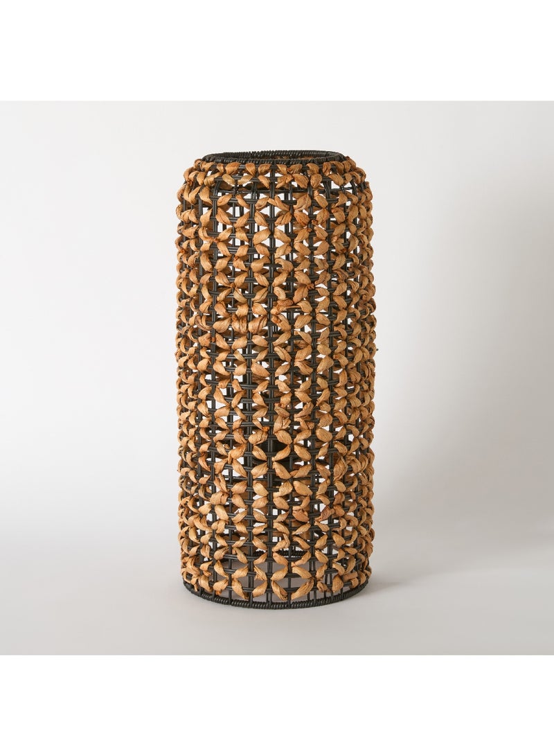 Home Box Naturel Water Hyacinth Round Floor Lamp 24 x 53 x 24 cm - Image 5