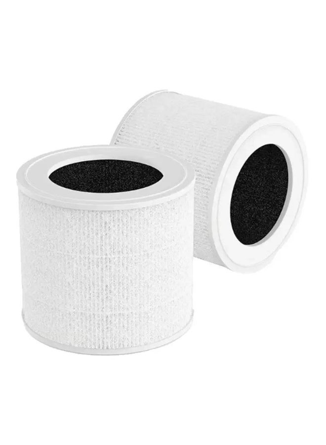 2 Pack Core Mini Replacement Filter for Levoit Core Mini Air Purifier, PINREK H13 True HEPA 3-in-1 Air Filter with Activated Carbon, Removes Dust, Pet Hair, Pollen,  #Core Mini-RF