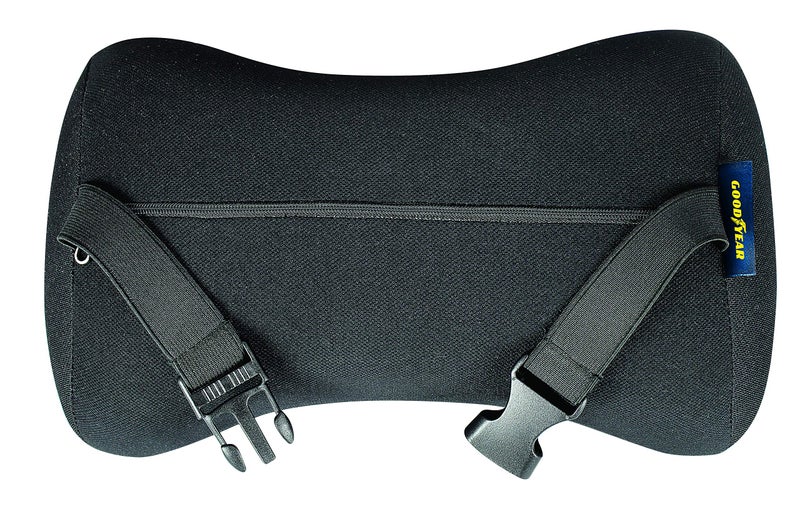 Goodyear GY1007 -Travel Neck Pillow for Car/SUV -100% Pure Memory Foam -Helps Relieve Neck Pain & Improve Circulation -Adjustable Strap - Car Neck Support/Black - Image 2