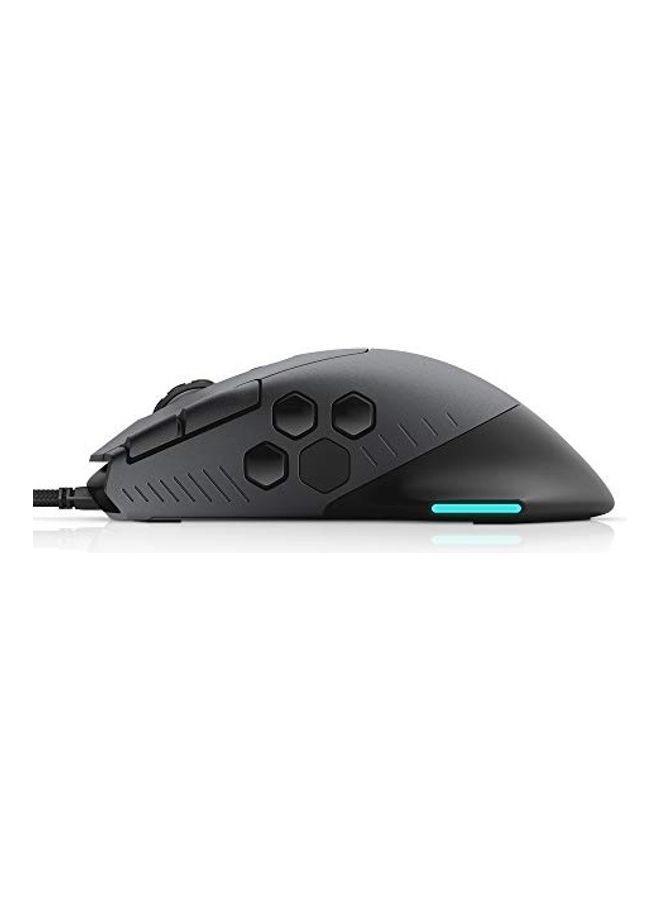 إليانوير ماوس ألعاب 510M ماوس ألعاب RGB مستشعر بصري - Alienfx RGB - 10 أزرار - عجلة تمرير قابلة للتعديل - سلكي - Image 5