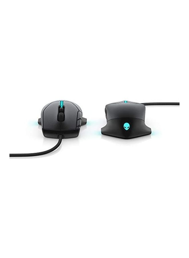 إليانوير ماوس ألعاب 510M ماوس ألعاب RGB مستشعر بصري - Alienfx RGB - 10 أزرار - عجلة تمرير قابلة للتعديل - سلكي - Image 3