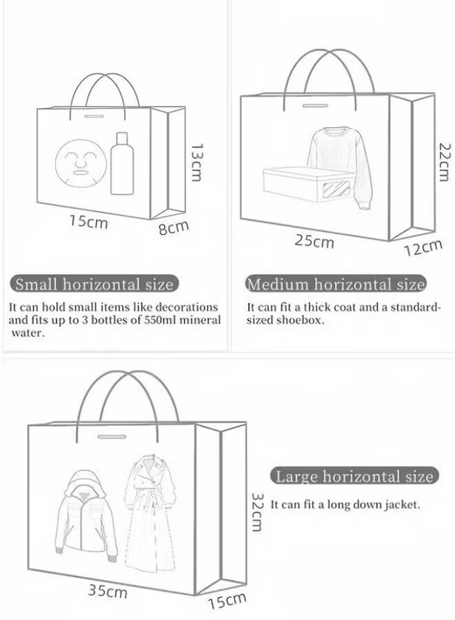 3pcs Paper Gift Bags Consisting In Three Sizes, Large, Medium And Small, Oil Painting Floral Handheld Present Bags Suitable For Birthday Parties And Special Occasions Present Bags Wedding Party Supplies - Image 5
