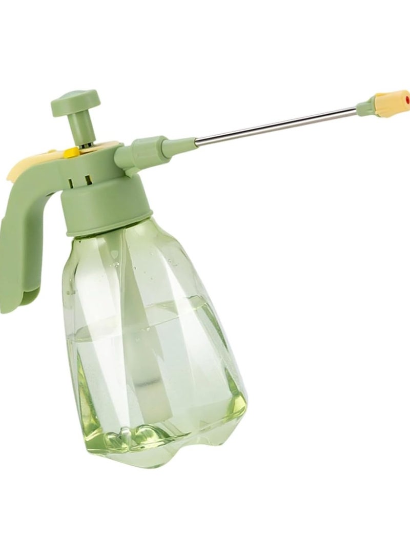 1.5L Pressure Plant Mister with Top Pump with Adjustable Nozzle  and extension rod, Hand Pump Garden Water Sprayer for Indoor/Outdoor Plants Garden Flowers (Green) - Image 1