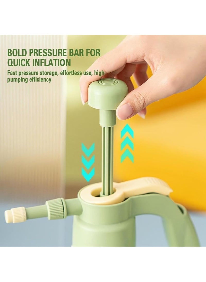 1.5L Pressure Plant Mister with Top Pump with Adjustable Nozzle  and extension rod, Hand Pump Garden Water Sprayer for Indoor/Outdoor Plants Garden Flowers (Green) - Image 3