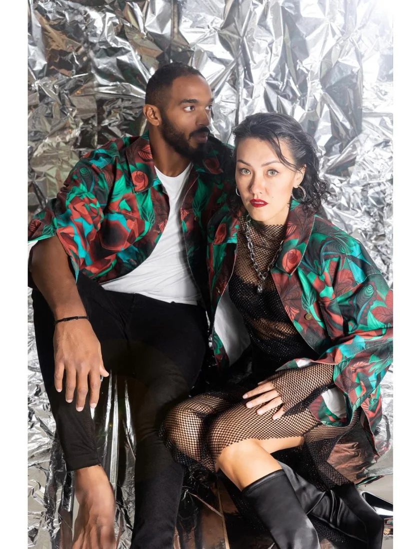 JANARA JONES Autumn Paisley Denim Lee Jacket