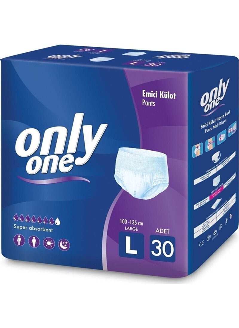Onlyone Adult Absorbent Panty Diaper Large 30 Piece Large Size  - Image 2