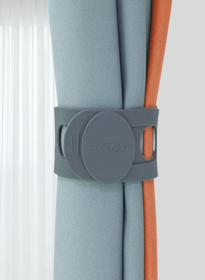 FORTIDY Silicone Latch Strap for Slow Cooker Lid, Pot, Bento Box, 21.65 in Reusable Elastic Self-Lock Silicone Tie for Bundling or Organizing Curtain, Cords, Yoga Mat, Camping Mat, 2pcs (Gray&Gray) - Image 5