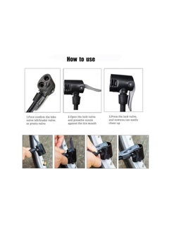 TRASSLE Bike Pump Portable, Ball Pump Inflator Bicycle Floor Pump with high Pressure Buffer Easiest use with Both Presta and Schrader Bicycle Pump Valves-160Psi Max  - Image 3