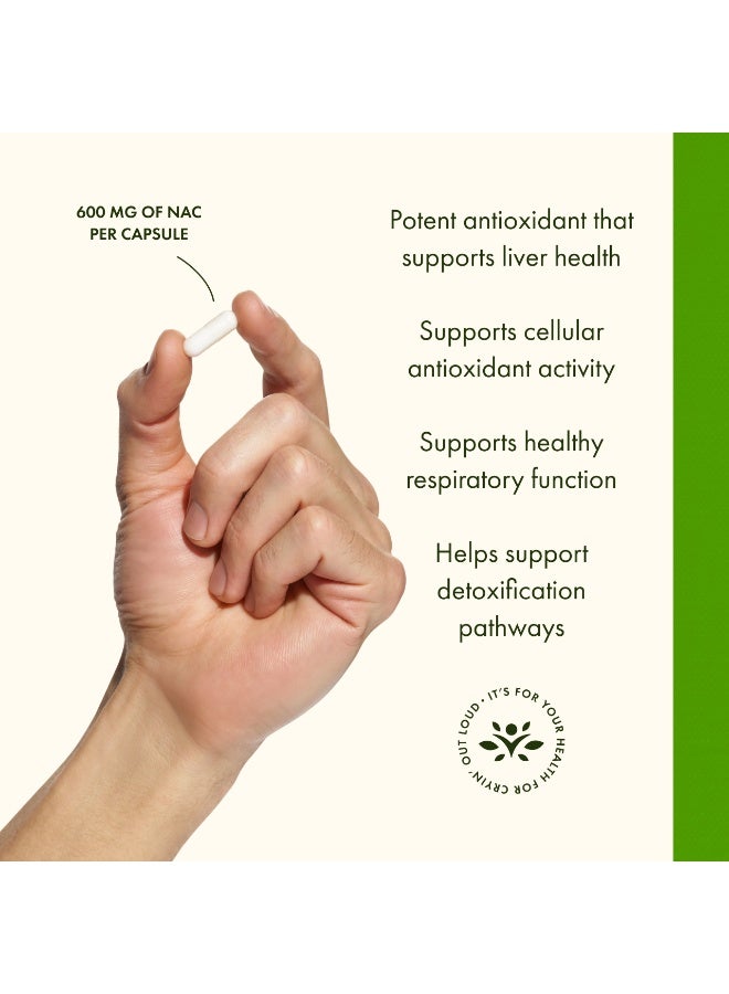 سوانسون ناك إن-أسيتيل سيستين 600 ملغ 100 كبسولة - Image 3