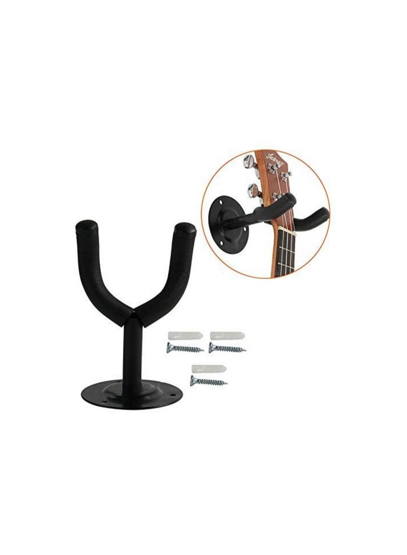 Mike Music Guitar Wall Stand Wall Hanger | Mount | Holder | Hook | Stand | Rack For Acoustic | Electric | Bass Guitars, With Fittings Accessories And 2 Picks (G 13 B 1PACK, Brown) - Image 5