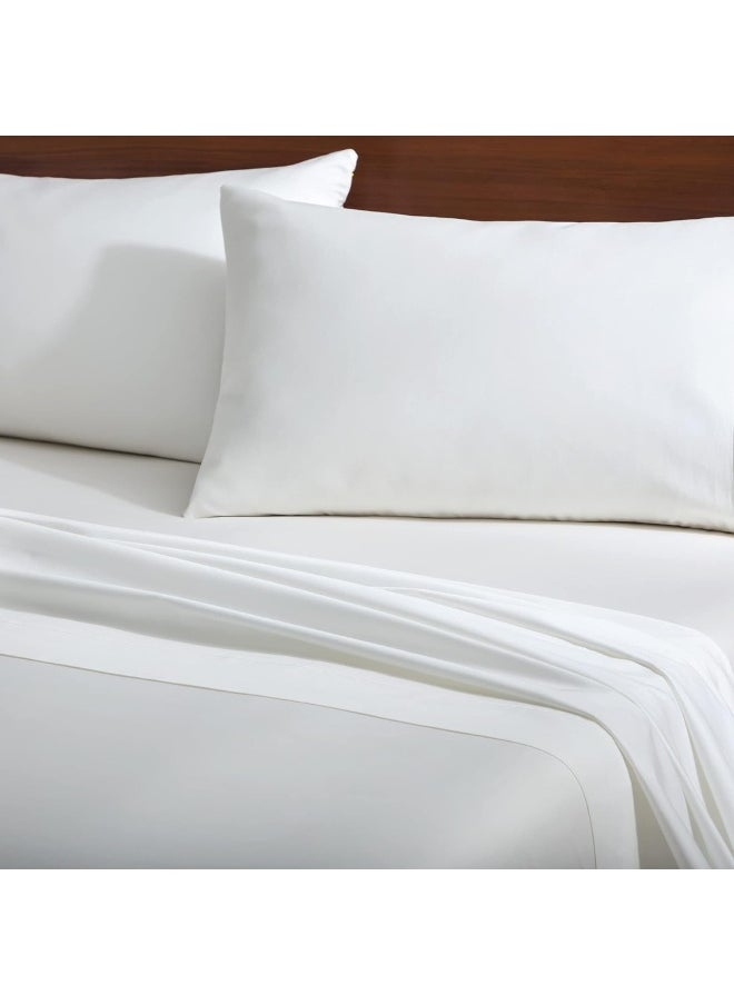 LUCID Lucid 600 TC Cotton Rich Sheet Set -14 Inch Deep Pockets - Breathable Sheet Set  - Image 1